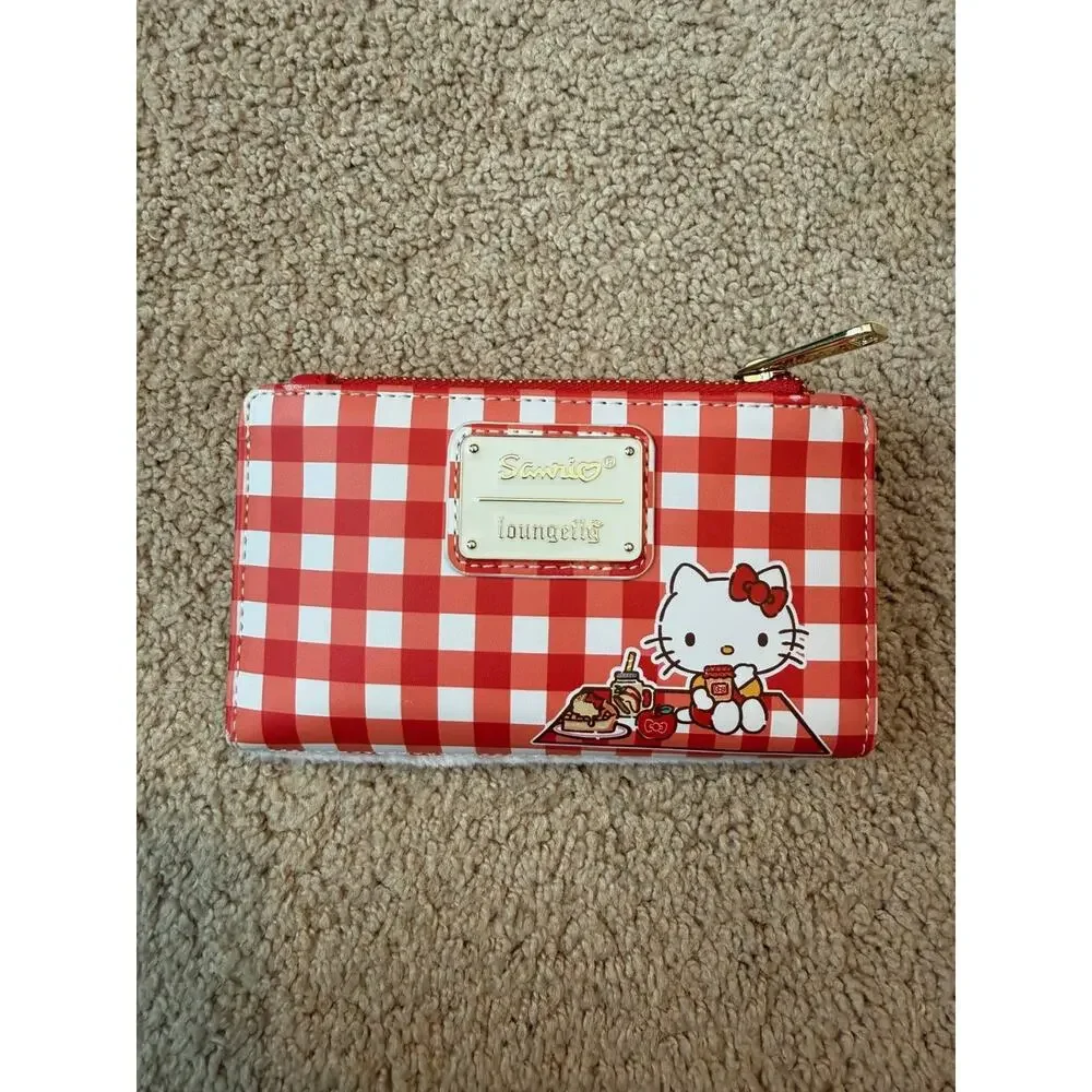 Loungefly Sanrio Hello Kitty Gingham Picnic Wallet